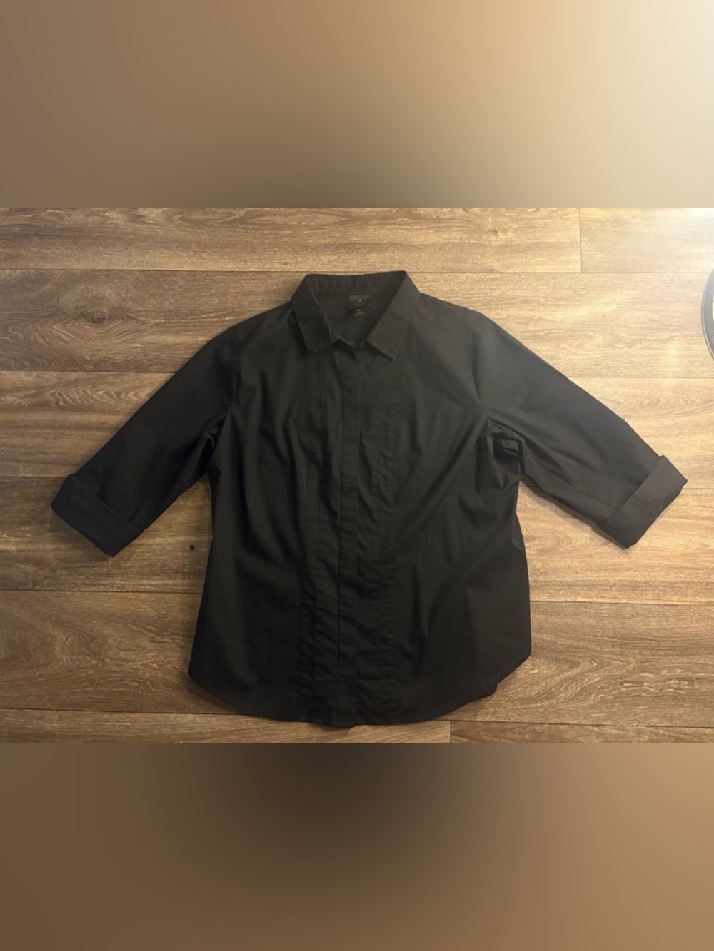Worthington Black Button-Down Shirt